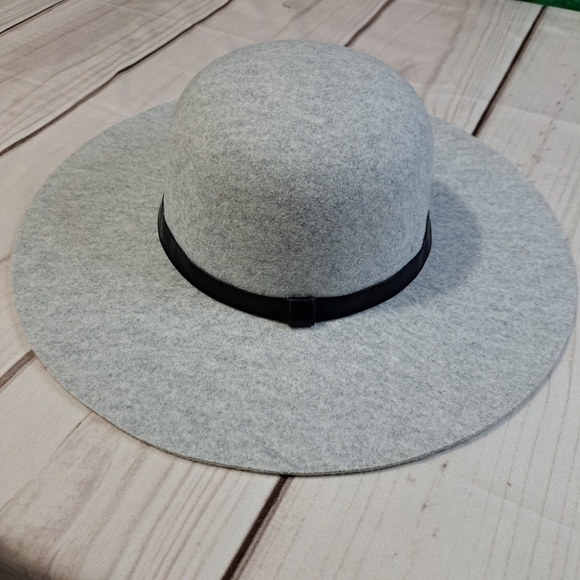 A.n.a A New Approach Wide Brim Hat Grey Gray - Picture 1 of 6